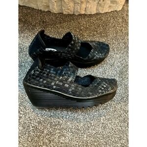 Rock Spring Size 35 5 Nevada Blue Woven Slip On‎ Mary Jane Women's Girls 3 Shoes